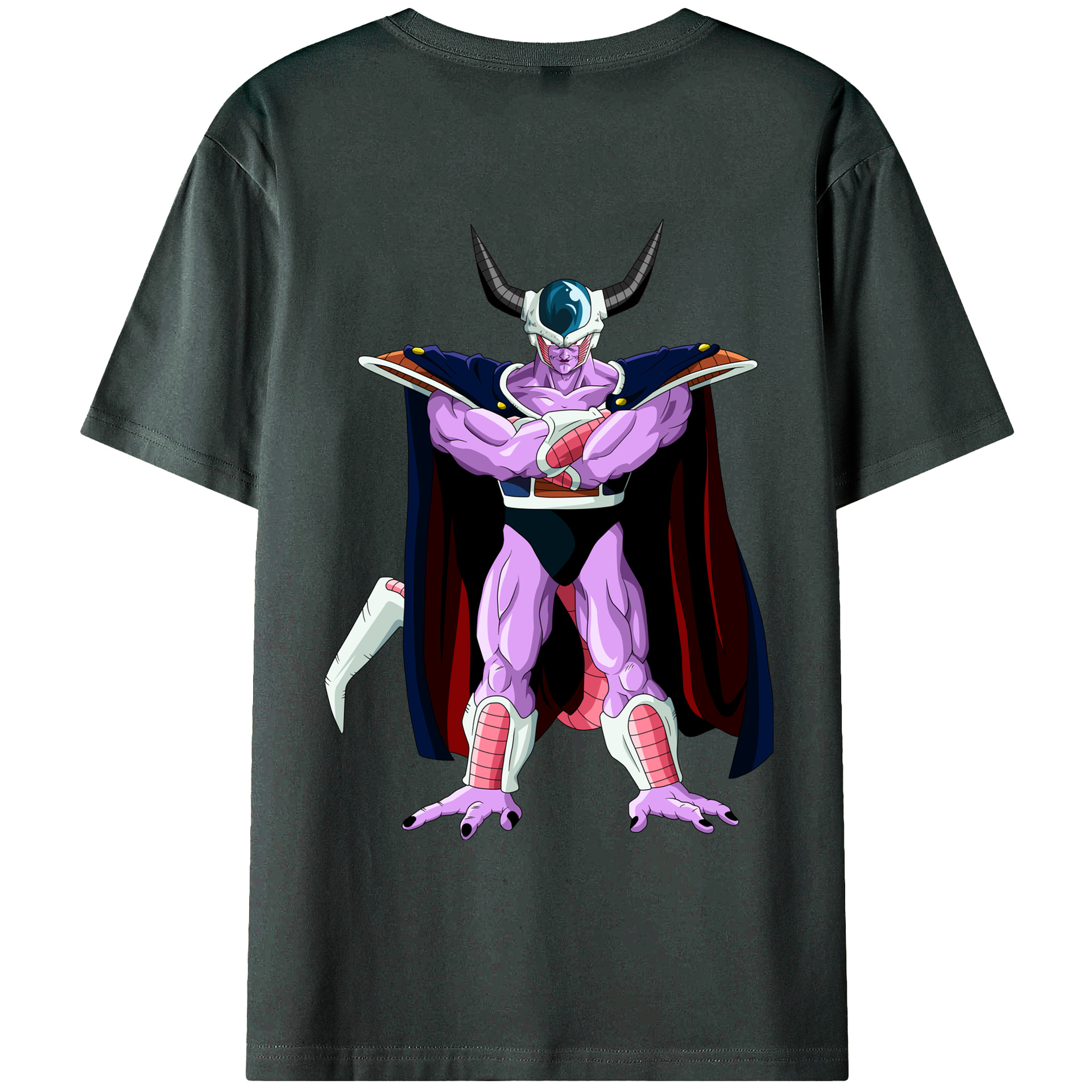（画像用） ドラゴンボール コルド大王 DRAGON BALL King Cold 綿100％ メンズ半袖Tシャツ（バックプリント） 通気性
